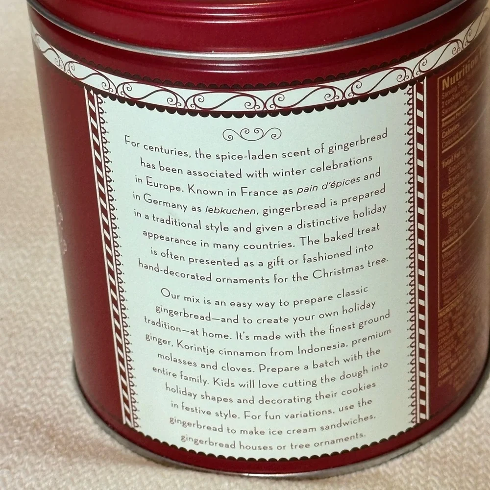 Williams Sonoma Gingerbread Cookie Tin